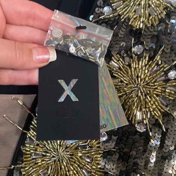 Sequin Dress with Gold Embellishments perfect for any occasion - Picture 3 of 7